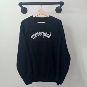 Black White Motorhead London Rock Band Music Lemmy Crewneck Sweatshirt